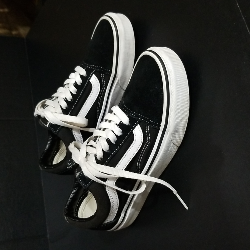 Vans SK8 Low-Top Sneakers Black/White, Unisex M 4.5; W 6